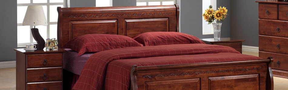 виды кроватей- кровать из древесины гивеи