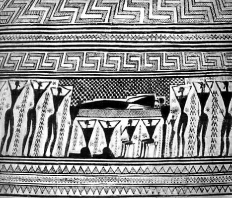 Вазопись Древней Греции. Стили вазописи.Орнамент дипилонской вазы 