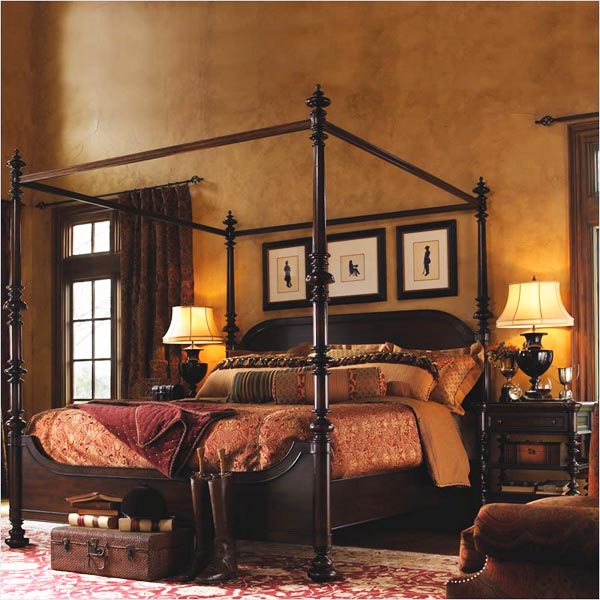 Викторианский стиль.Пример оформления спальни