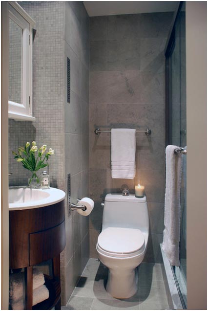 дизайн маленькой совмещенной ванной комнаты